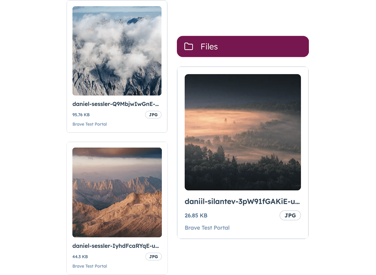 File manager screens